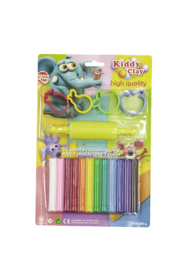 Kiddy Modeling Clay 200gm With Molds
