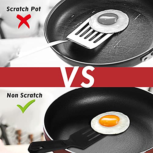 ReneeChef Professional Nylon Mini Spatula, Heat-Resistant Serving Spatula for Nonstick Pans, Small Turner for Brownies, Fried Eggs, Cakes, Lasagna or Cookie, Pie etc. - Image 4