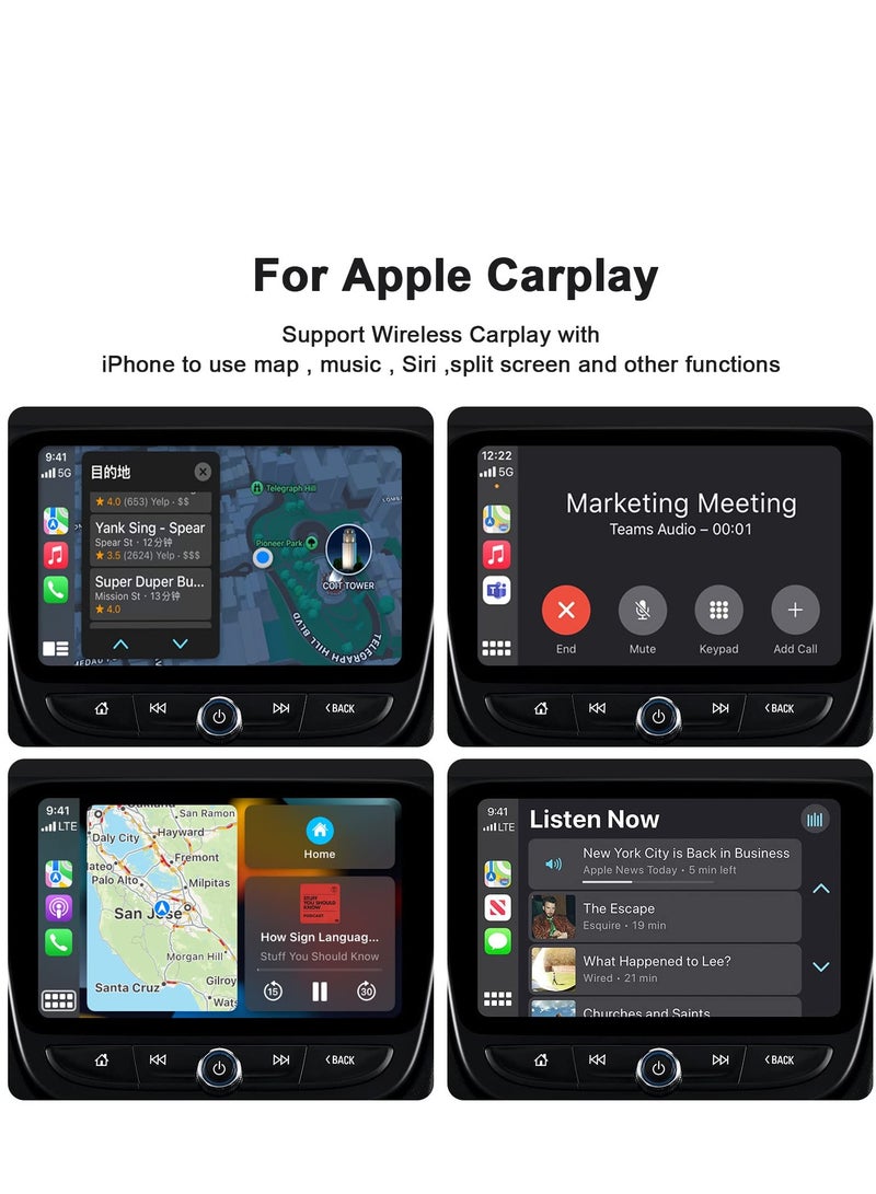 محول CarPlay لاسلكي لهاتف iPhone - تحويل CarPlay السلكي إلى لاسلكي مع Bluetooth و WiFi 5GHz، اتصال تلقائي، تحديثات عبر الإنترنت، متوافق مع iOS 13+، أسود. - Image 5