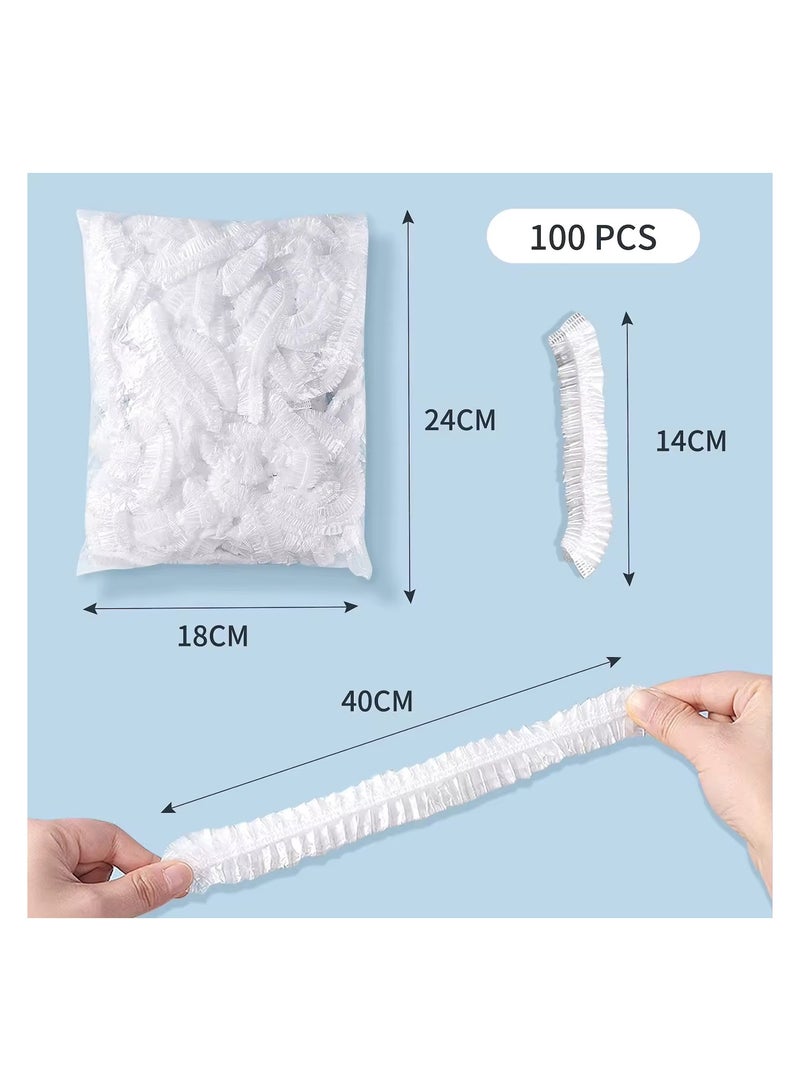 100 Pes A Transparent Stretchable Flexible Cover That Can Be Reused Several Times To Cover Fresh Foods Or To Quickly Cover A Food Plate Soup Bowl Or Fruit Bowl For Square Or Round Dishes  - Image 5