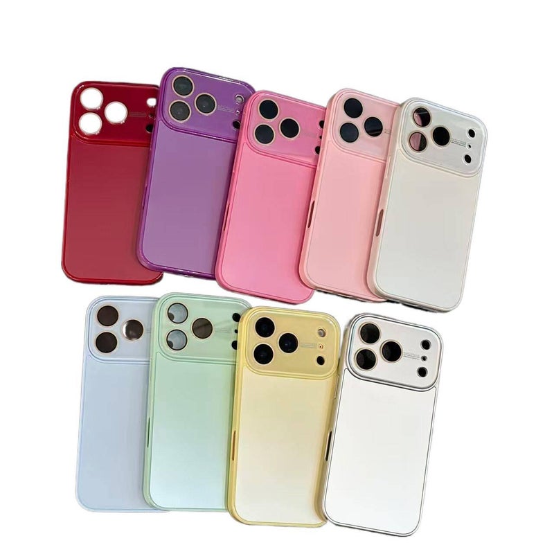 غطاء واقي | حماية من السقوط | ملمس غير لامع | أخضر Glass | مقاوم للصدمات لـ iPhone 16 / 16 Plus / 16 Pro / 16 Pro Max - Image 5
