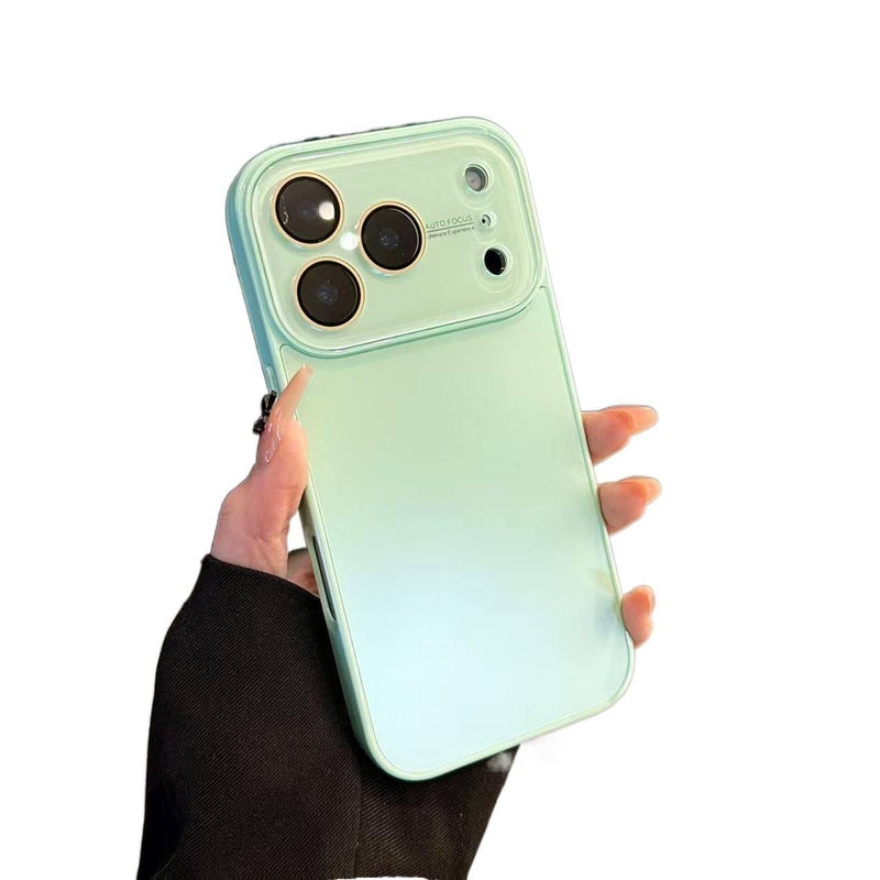 غطاء واقي | حماية من السقوط | ملمس غير لامع | أخضر Glass | مقاوم للصدمات لـ iPhone 16 / 16 Plus / 16 Pro / 16 Pro Max - Image 1