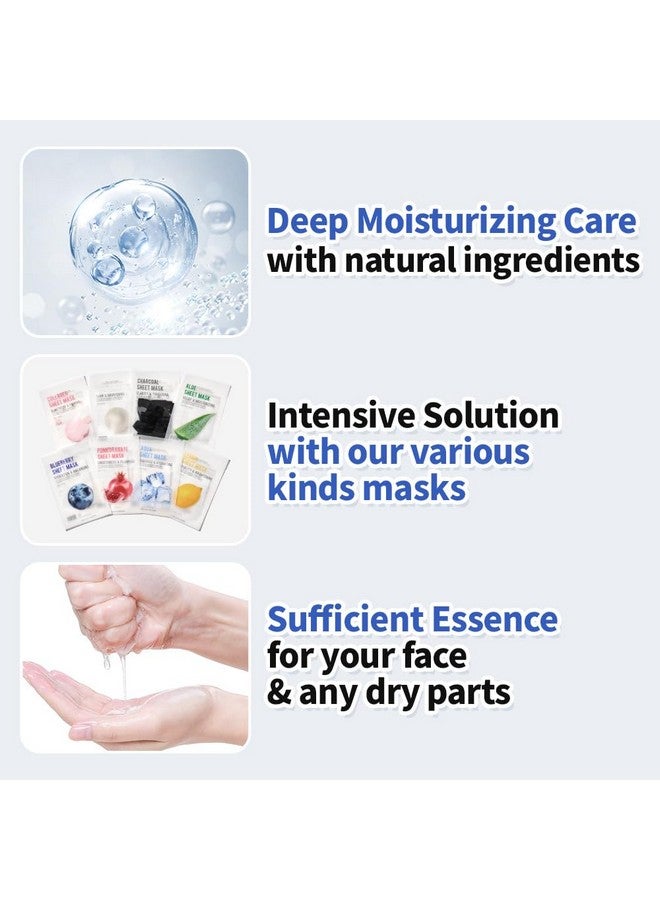 EUNYUL [PACK OF 8] Purity Facial Sheet Mask Pack 8 types Korean Skincare Hydrating & Nourishing & Natural Ingredients for All Skin Type - Image 3