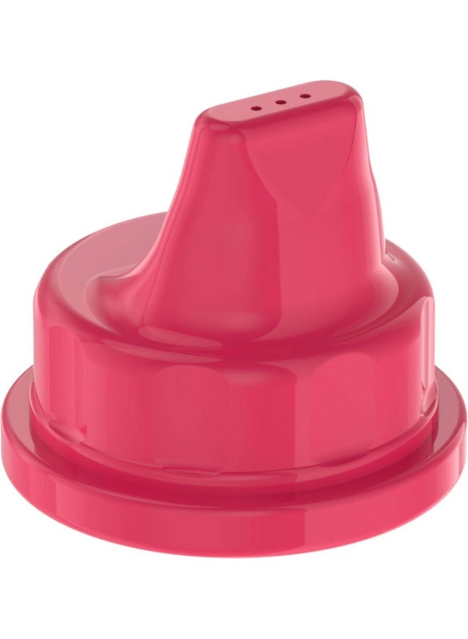 Lifefactory Sippy Caps for 4-Ounce and 9-Ounce BPA-Free Glass Baby Bottles, Raspberry, 2 Count - Image 2