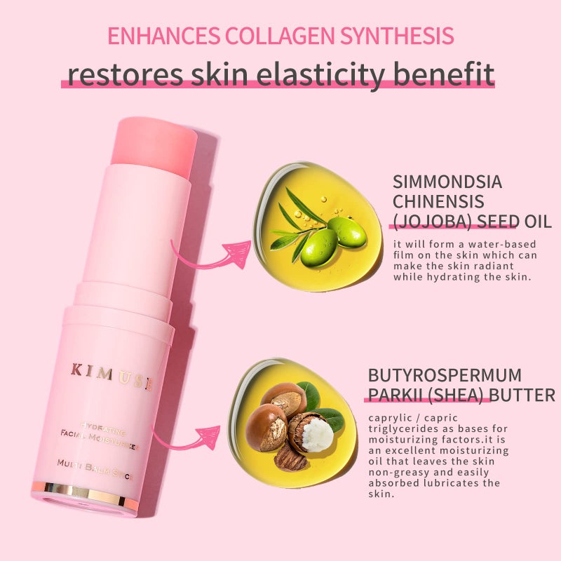 KIMUSE Hydrating Multi Balm Stick, All-in-One Hydrating Lip Balm Eye Cream Neck Cream Make Up Base, Reduce Wrinkle & Moisturizing Moisturizer For Face Skin Care - Image 5