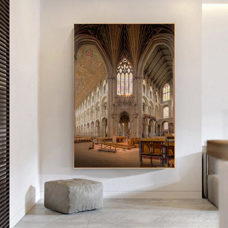 ماركتنا لوحة قماشية بتصميم مودرن مع برواز مجوف مقاس (50×70) قطعة واحدة - Image 1