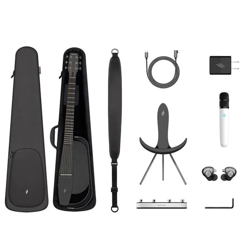 Enya NEXG2/BK Smart Audio Loop Guitar - Black - Image 1