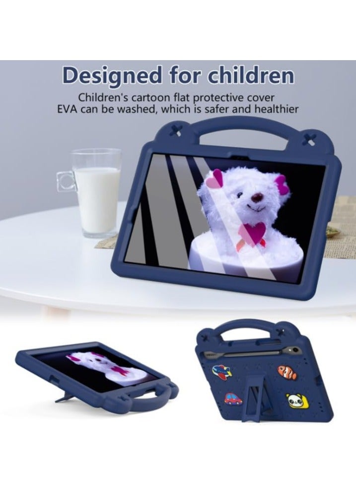عام غطاء أطفال متوافق مع Samsung Galaxy Tab S9 FE 11 بوصة (2023) (موديلات SM-X510/SM-X516) - غطاء متين من مادة EVA مضاد للصدمات مع حامل مدمج - Image 4