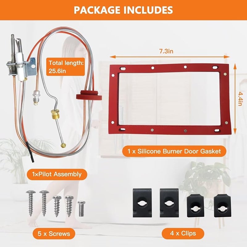 Gas Pilot Kit For Rheem RHG PRO50 40F 42V40F 22V30F Natural Gas Water Heaters - Image 3