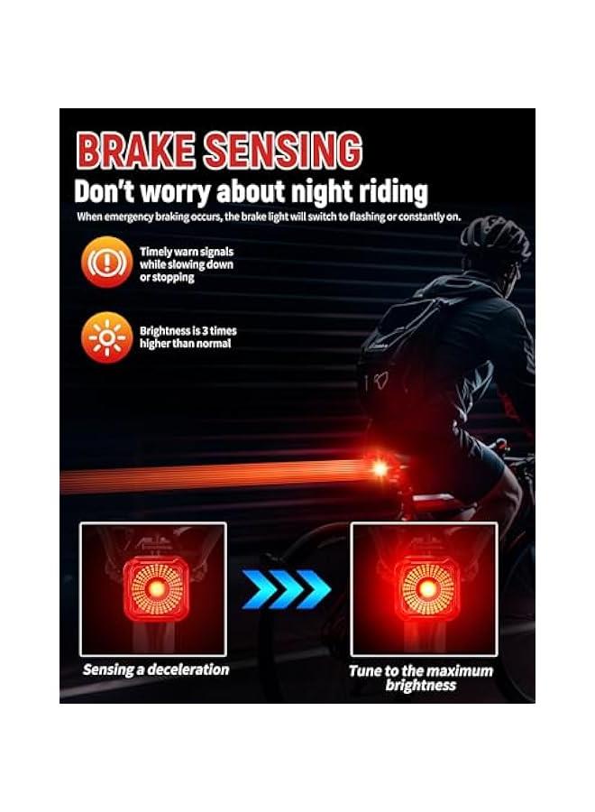 Arabest Bike Tail Light with LED Display Screen, USB-C Rechargeable 6 Light Modes, IP55 Waterproof Bicycle Taillight for Night Riding, Super Bright Rear Bike Light for Road Mountain, Cycling - Image 3