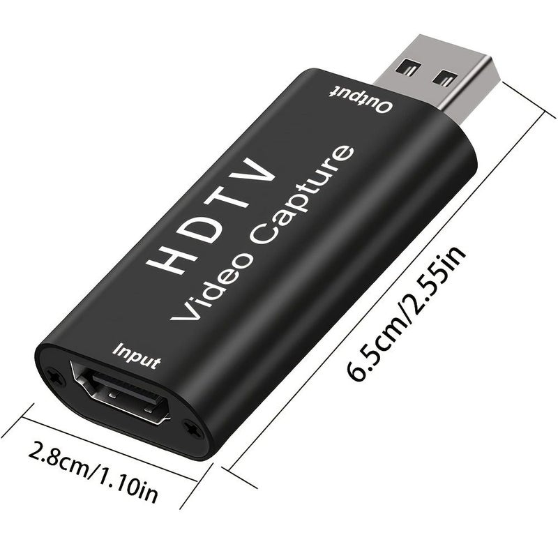 بطاقة التقاط بلاك 2.0 بدقة 1080P عالية الوضوح من USB 2.0 كام لينك محول للألعاب والبث المباشر ومؤتمرات الفيديو والتعليم - Image 2