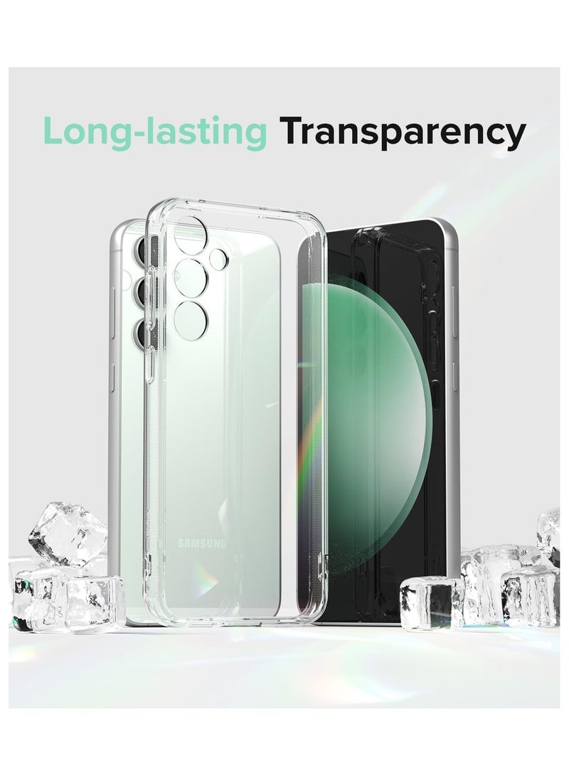 جراب شفاف من السيليكون الناعم المقاوم للصدمات لهاتف Samsung Galaxy S23 FE، غطاء خلفي شفاف متوافق مع Samsung Galaxy S23 FE - Image 2