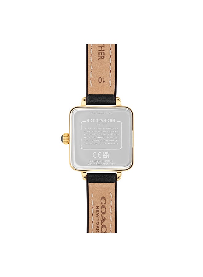 COACH Women's Analog Square Shape Leather Wrist Watch 14504225 - 22 Mm  - Image 3