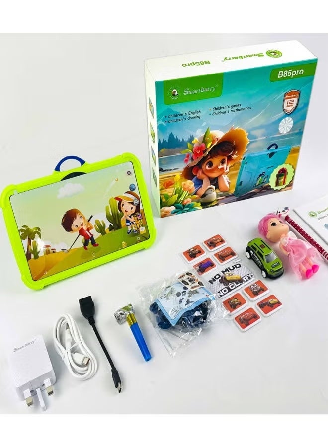 Smartbarry B85PRO 7-inch Kids Learning Tablet with Anti-Fall Protective Cover – Android Touchscreen, Educational Games, Parental Control, WiFi, Eye Protection, Cartoon Hand-Painted Design – Lightweight and Kid-Safe Entertainment Device - Image 3