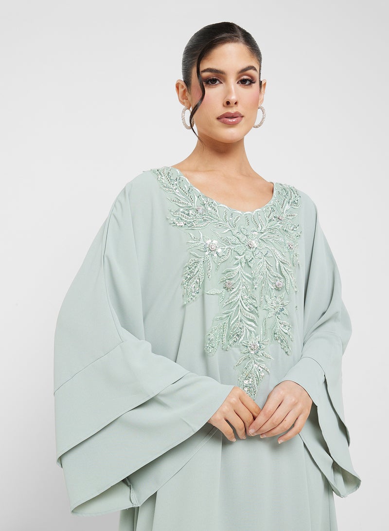 Khizana Embroidered Jalabiya - Image 3