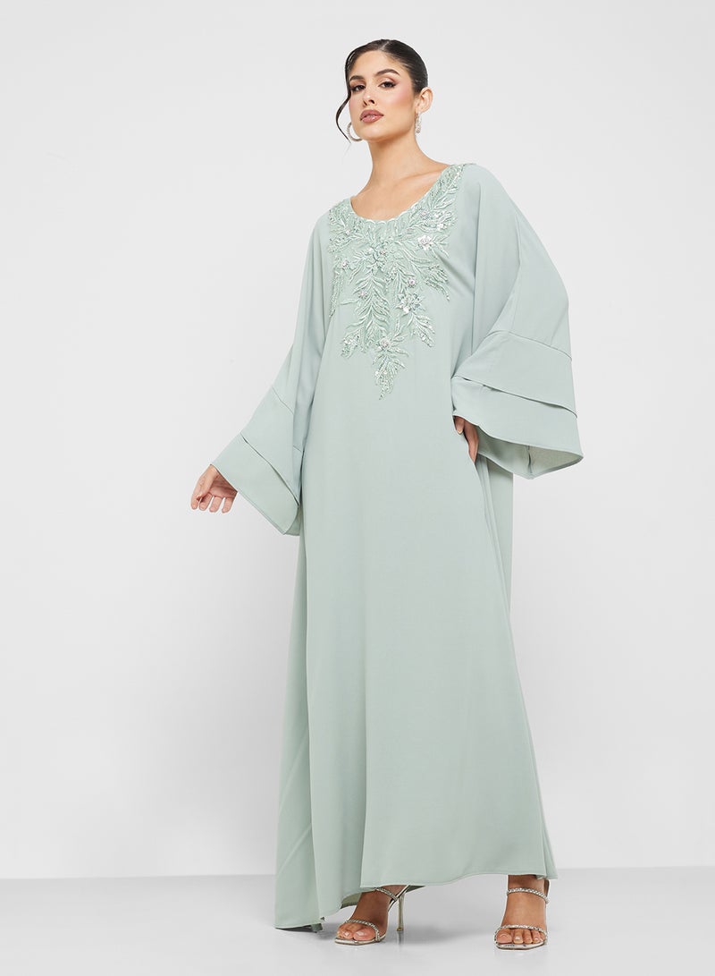 Khizana Embroidered Jalabiya - Image 4