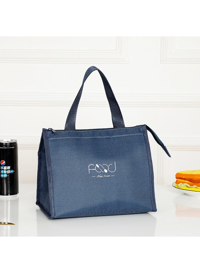 Work Lunch Bag Aluminum Foil Insulation Bag Fashion Lunch Box Bag Portable Lunch Bag Thickened Simple Large Capacity