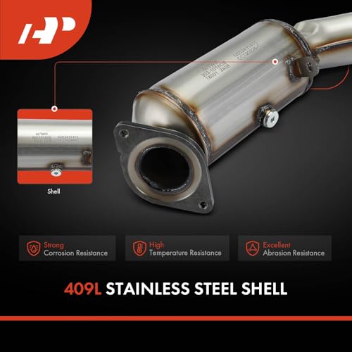 A-Premium Front Catalytic Converter Kit Direct-Fit Compatible with Chevrolet Camaro 2016-2022 & Cadillac ATS 2013-2019, CTS 2014-2017, 2.0L, E.P.A. Compliant, Replace# 19420226, 12670571 - Image 5
