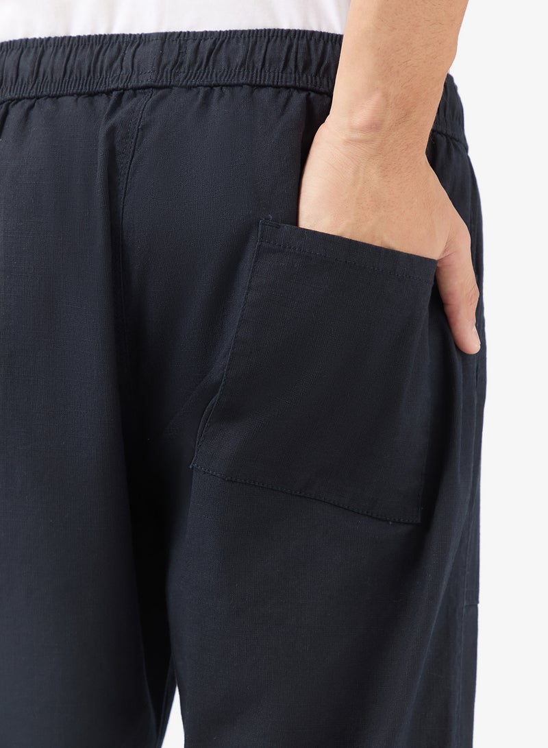 سفنتي فايف بنطلون تويل مريح بخصر برباط - Image 5