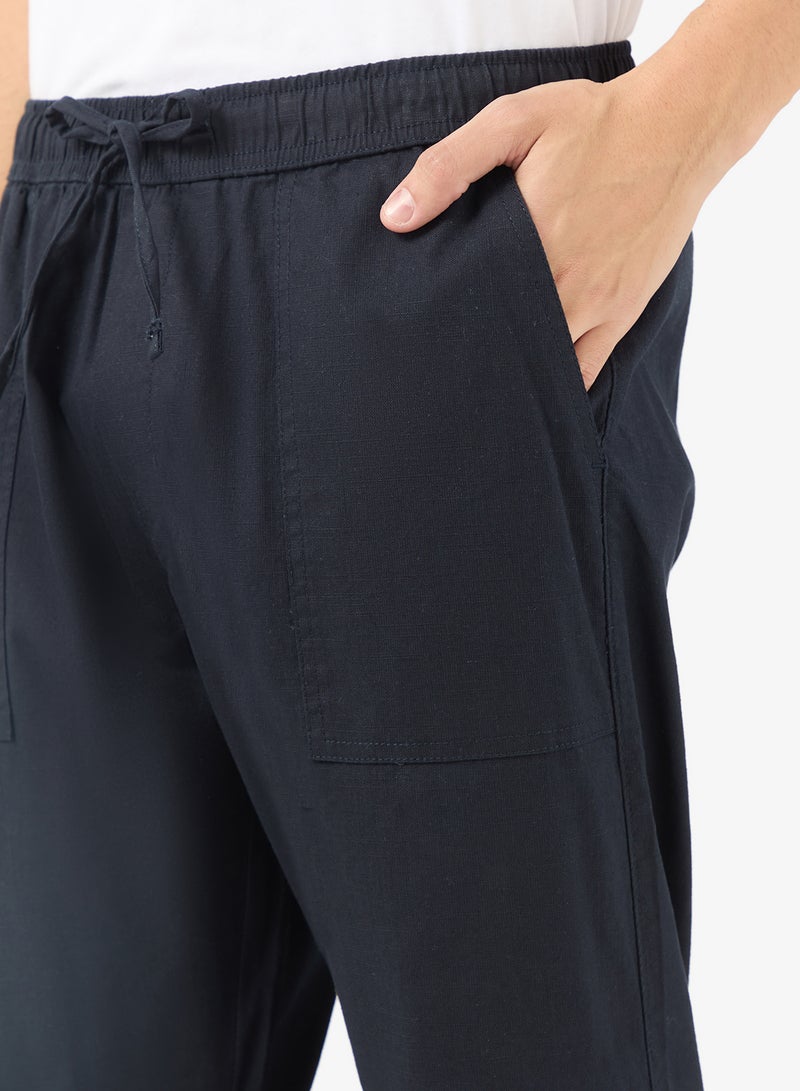 سفنتي فايف بنطلون تويل مريح بخصر برباط - Image 4