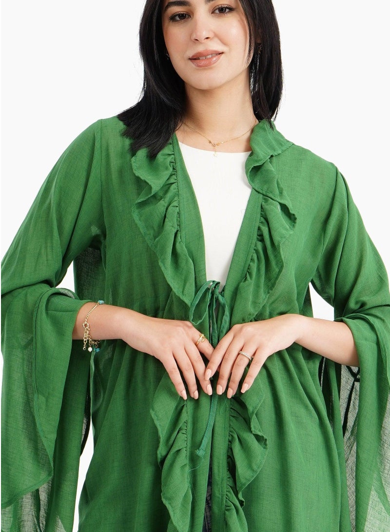 Carina beach-kimono-with-ruffles  - Image 1