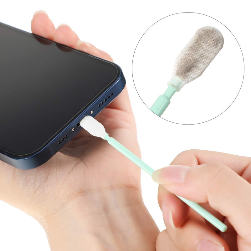 Frienda Anti Dust Plug Metal Phone Port Cover Compatible with iPhone 14/13/12/11 Lightning Connector Cleaning Tool Kit Phone Speaker Cleaner Receiver Dust Remover Multicolor - Image 4