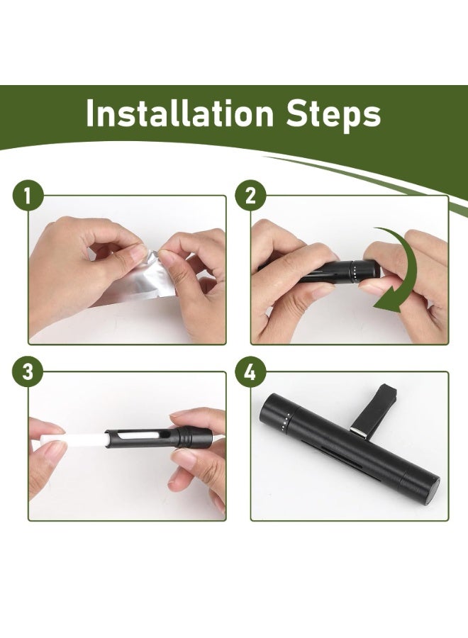 KOWVOWZ Car Air Freshener, Scents Diffuser Vent Clips Perfume Essential Oil Sticks, Diffuser Vent Clip with 10 Refill Sticks 6 Essential Oil Scents for Women Men Automotive Fragrance Decoration Accessories - Image 5