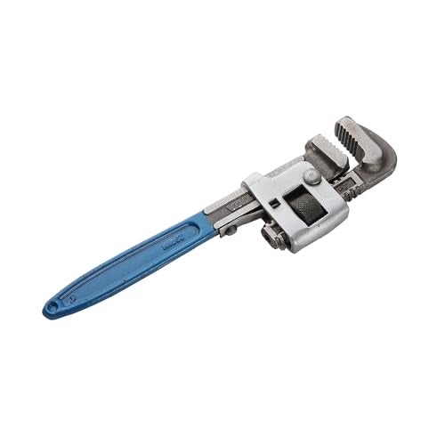 AGRICO TATA Stilson Type Pipe Wrench | Ideal for Construction & Heavy-Duty Applications for Industrial & Professional Use | Alloy Steel Wrench | GREY & BLUE | Size - 8Inch/ 200mm - Image 2