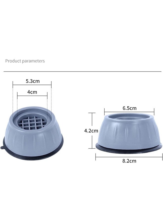 Generic ETZBQ Washing Machine Feet Pads, Anti vibration mat, Anti Slip Rubber feet, Anti-Walk Washer Vibration pads Universal Silent Feet Pads, Washer Vibration Damper Reduce Noise  - Image 2