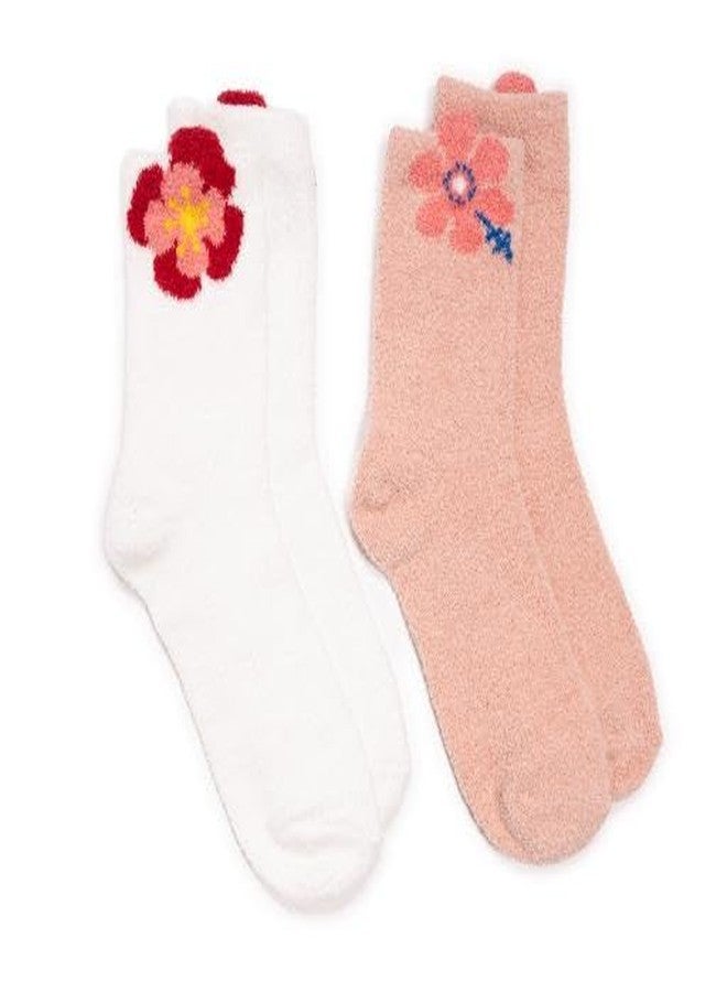 MUK LUKS جوارب نسائية مريحة من MUK LUKS، عبوة من قطعتين، متعددة الألوان، مقاس واحد - Image 1