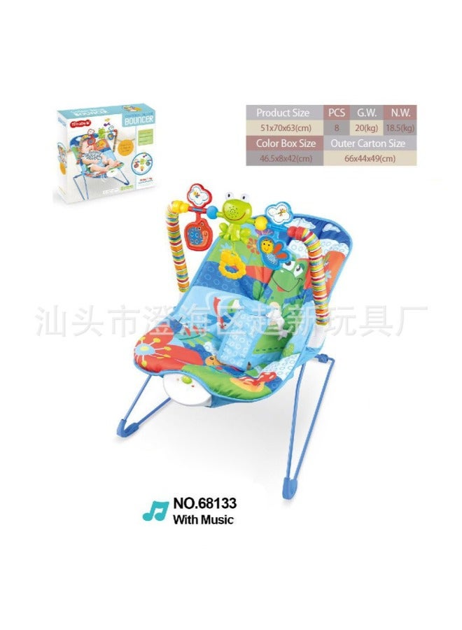 CX Baby Rocking Chair Home Companion New Toys Intelligent Multi-functional Electric Vibration Tropical Rain Forest Early Education Toys - Image 2
