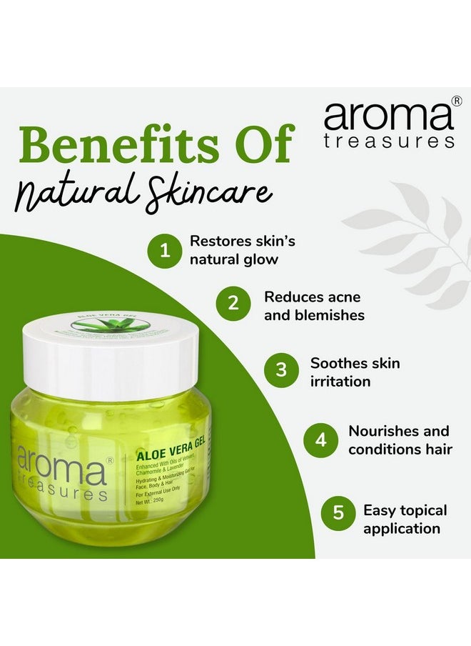 Aroma Treasures Aloe Vera Gel For Face, Skin, Body & Hair | Paraben Free Aloevera Gel For Glowing Skin Suitable For Men & Women 250 G (Pack Of 1)  - Image 4