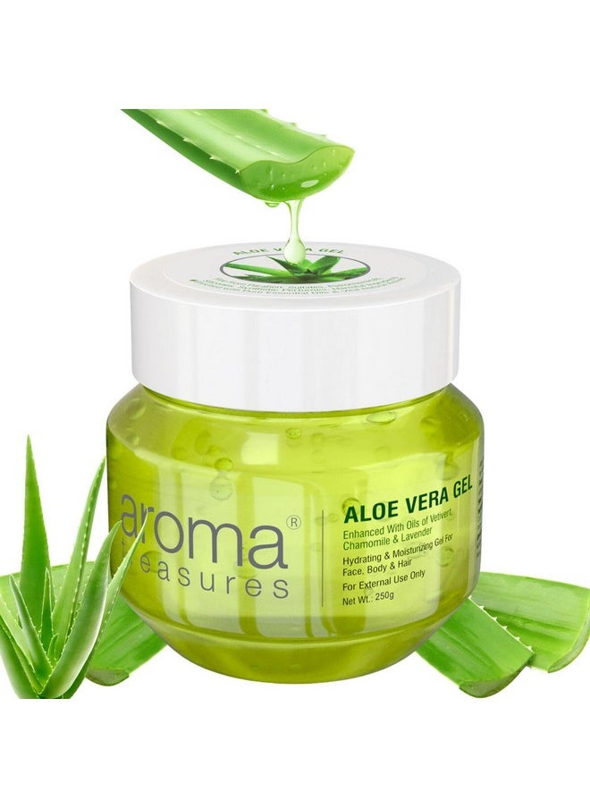 Aroma Treasures Aloe Vera Gel For Face, Skin, Body & Hair | Paraben Free Aloevera Gel For Glowing Skin Suitable For Men & Women 250 G (Pack Of 1)  - Image 2