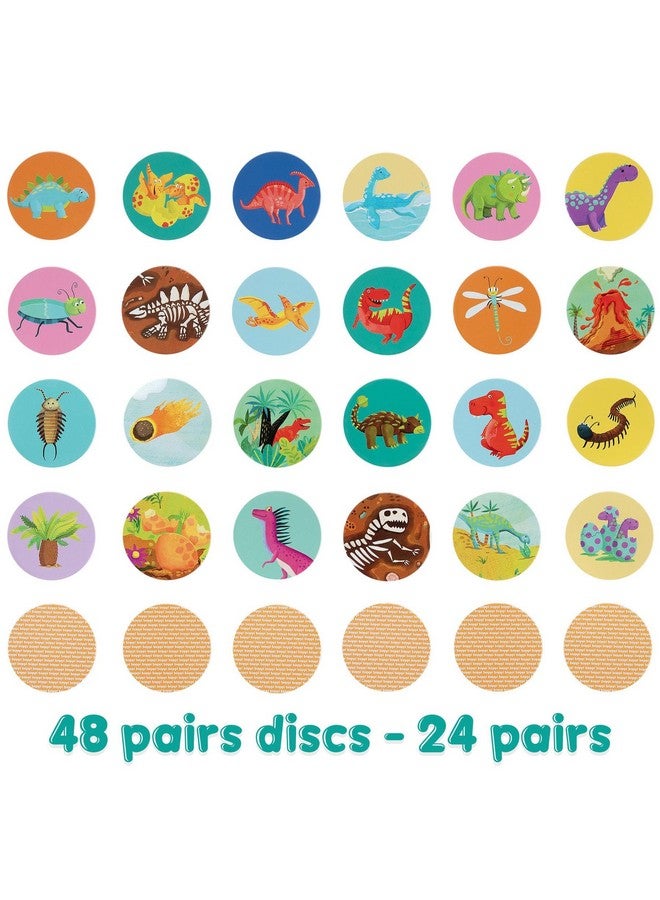 boppi Pairs Memory Game/Matching Game for Toddlers - Engaging Educational/Montessori Memory Matching Game for Kids Age 3 and Up - Dinosaurs - Image 3