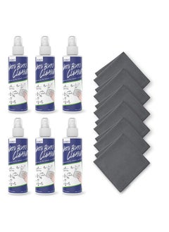Loukin Non-Toxic Whiteboard Cleaner, 8.5 Fl Oz Dry Erase Board Cleaner, Low-Odor Whiteboard Cleaning Spray With Cloths, Removes Stubborn Marks From Whiteboards, Chalkboard (6-Pack)  - Image 1