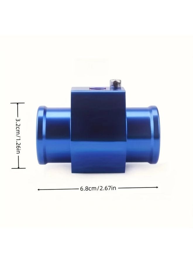 Black Water Temperature Sensor Adapter With 2 Hose Clamps For Car Radiator Cooling System - Image 3