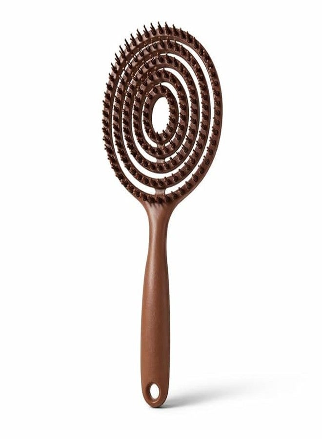 LionDeck Korean Style 3D Hair Comb for Women & Men | Detangling & Straightening Hair Brush for Curly, Thick & Frizzy Hair | Gentle Scalp Massage, Anti-Static, Smooth & Shine Finish Grooming Tool - Image 1