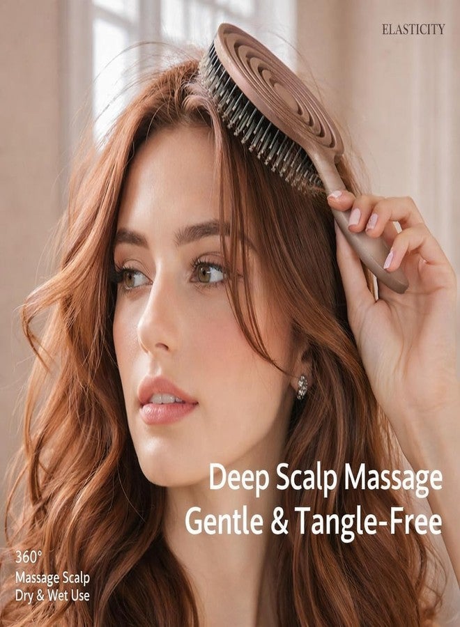 LionDeck Korean Style 3D Hair Comb for Women & Men | Detangling & Straightening Hair Brush for Curly, Thick & Frizzy Hair | Gentle Scalp Massage, Anti-Static, Smooth & Shine Finish Grooming Tool - Image 2