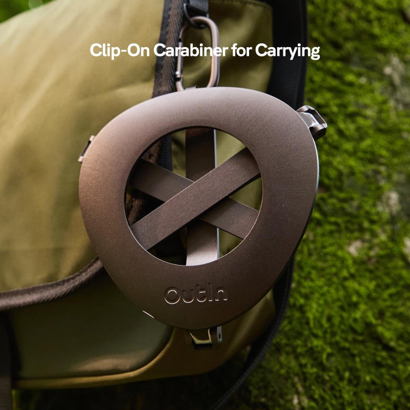 OutIn Ultra-Portable Foldable Coffee Stand with Carabiner, Stable Portable Espresso Machine Holder, Aluminum Unibody Design, Clip-On Carabiner for Easy Carrying, Fit Mino, Nano - Image 4