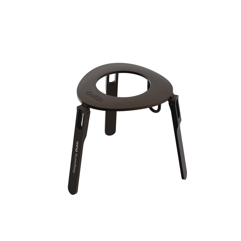OutIn Ultra-Portable Foldable Coffee Stand with Carabiner, Stable Portable Espresso Machine Holder, Aluminum Unibody Design, Clip-On Carabiner for Easy Carrying, Fit Mino, Nano - Image 1