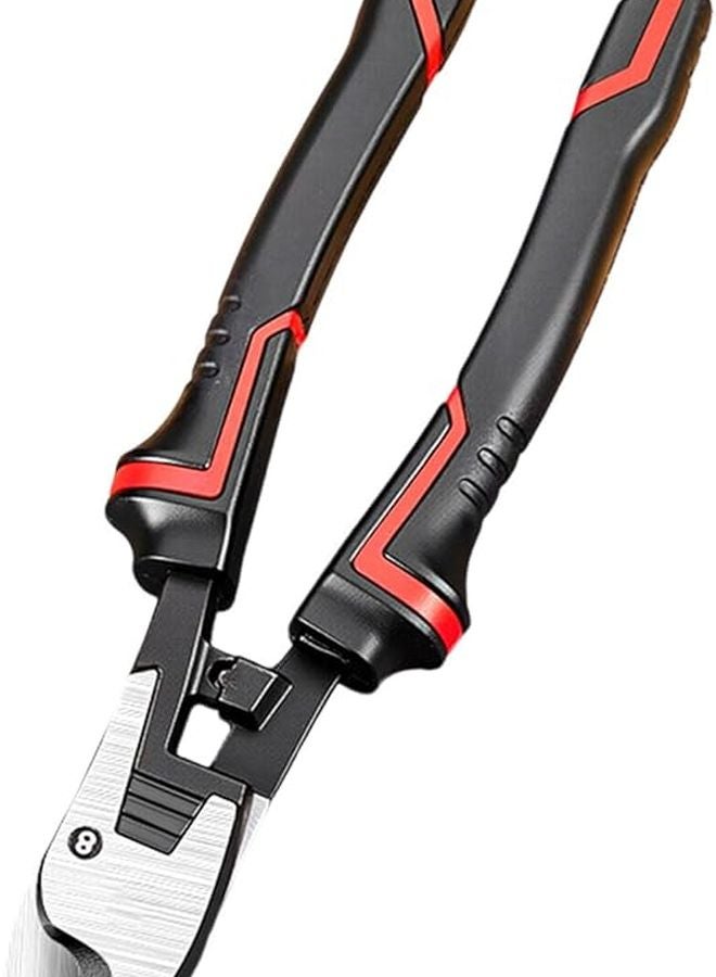 8 Inches Industrial Multifunction Electrician Cable Wire Shear Noise Reduction Technology Alloy Steel Cutter - Image 1