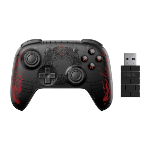 8BitDo Ultimate 2C Wireless Controller for Windows PC and Android, with Hall Effect Joysticks and Hall Triggers, 1000Hz Polling Rate, and Remappable L4/R4 Bumpers - Black Myth: Wukong - Image 1