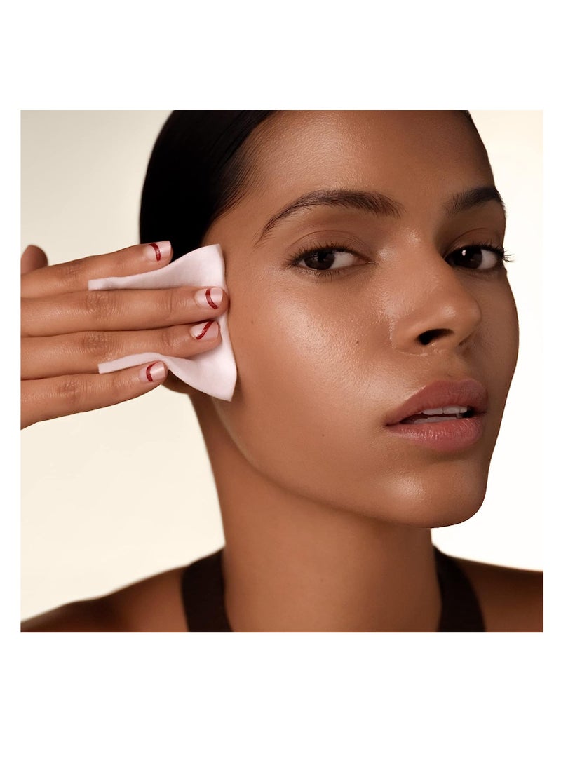 Shiseido Facial Cotton Pads - Includes 165 Squares - For Softener Application & Makeup Removal - 100% Natural, Super Soft