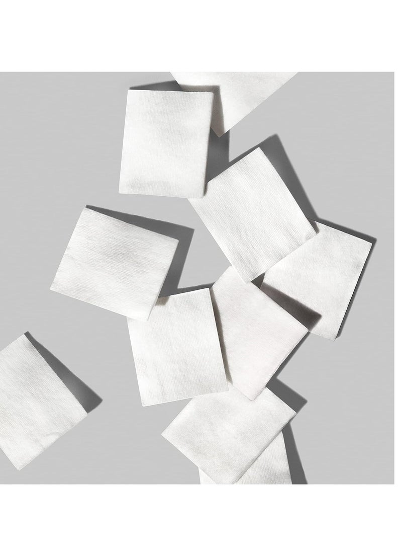Shiseido Facial Cotton Pads - Includes 165 Squares - For Softener Application & Makeup Removal - 100% Natural, Super Soft
