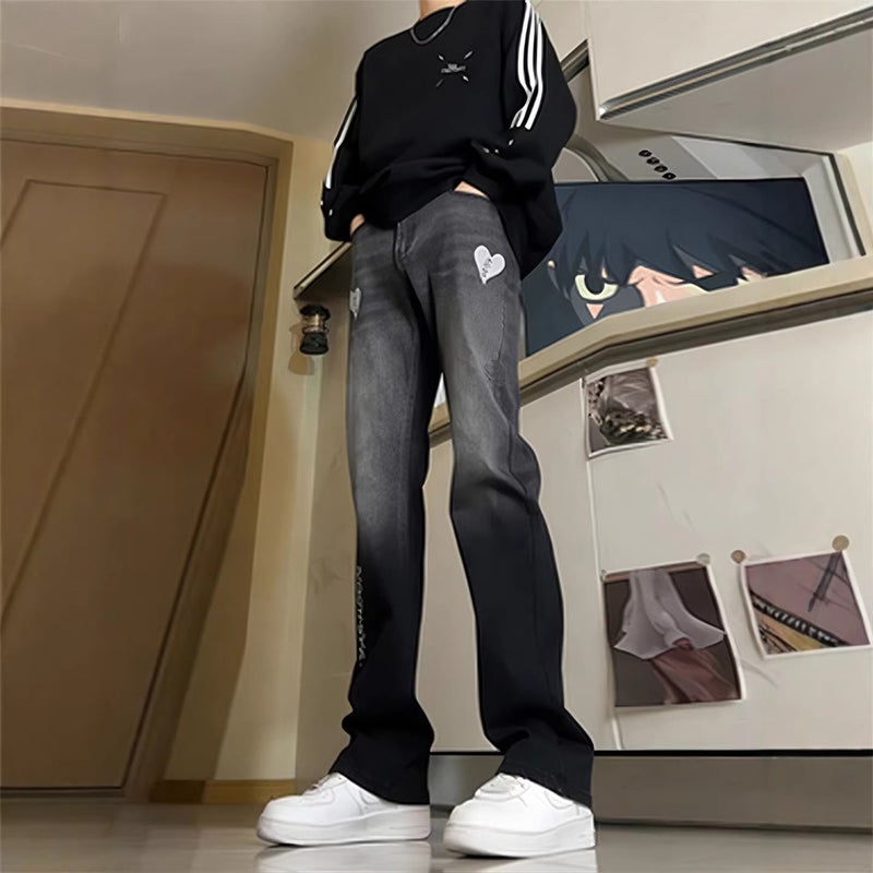 Unisex Classic Denim Jeans Loose Fit Daily Outdoor Wear - Image 4