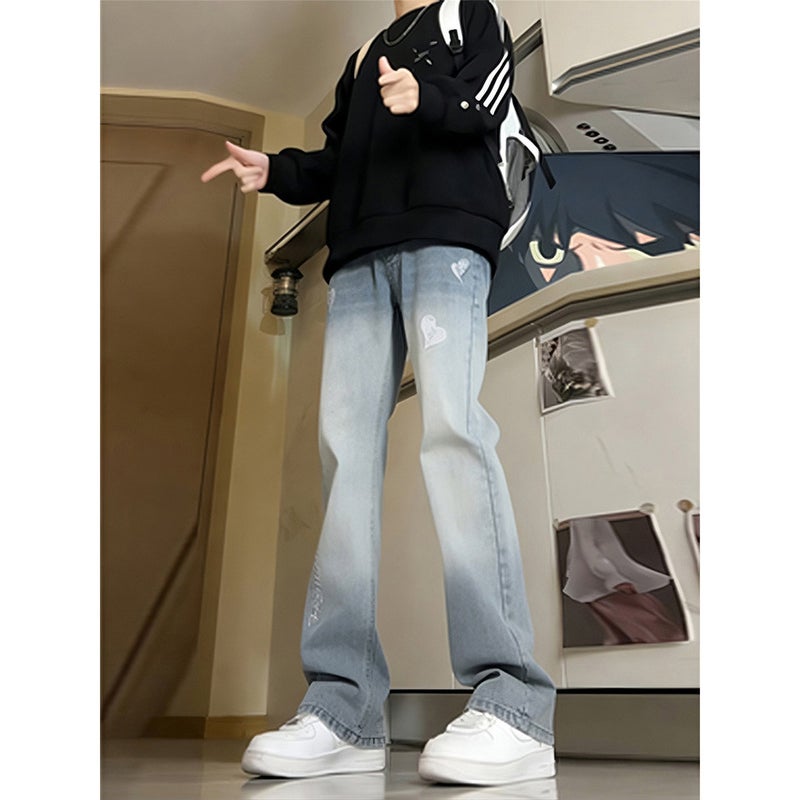 Unisex Classic Denim Jeans Loose Fit Daily Outdoor Wear - Image 1