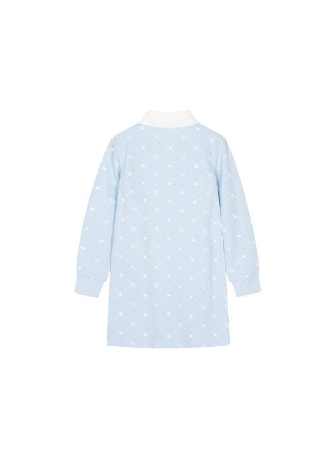 Hush Puppies Girls' Long Sleeve Polo Dress, Spring/autumn Children's Stretchy Sports Dress, Soft And Breathable Running Sports Dress - Image 5