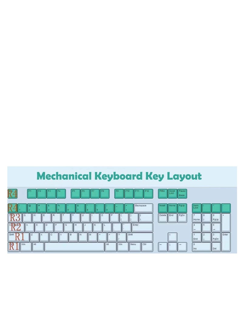 PBT Keycaps 16 Keys Set, Chinese Keycaps, Dye-Sublimation PBT Keycaps, DIY keycaps OEM Keycaps for Gaming Mechanical Keyboard, Custom Keycaps for Numeric Keypad Mahjong