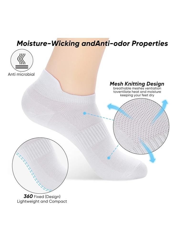 DUNISO 6 Pairs Unisex Adult Athletic Socks Socks, Athletic Ankle Socks for Running & Gym, Made of Breathable Cotton - Image 4