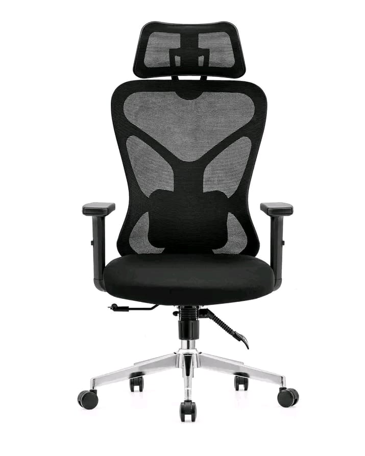 Multiwood Modern Ergonomic Chair Built for Productivity with Cooling Support, Soft Seating and Adjustable Movement – Black - Image 2